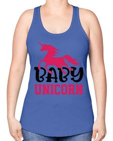 baby unicorn 16# - unicorn -Racerback Tank