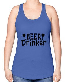 beer drinker 46# - beer -Racerback Tank