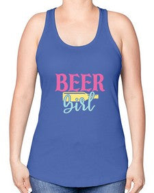 beer girl 48# - beer -Racerback Tank
