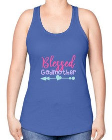 blessed godmother 104# - god parent -Racerback Tank