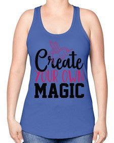 create your own magic 87# - unicorn -Racerback Tank