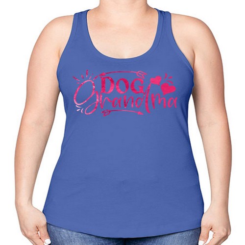 dog grandma 79# - dogs -Racerback Tank