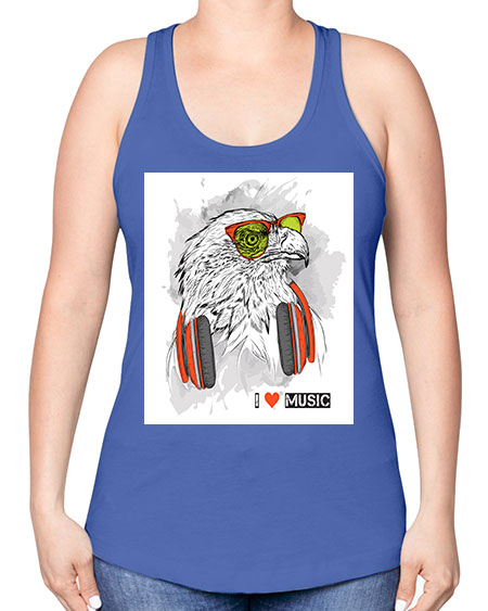 eagle 1# - birds -Racerback Tank