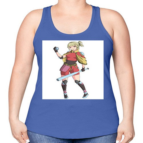 girl bring stick3# - anime -Racerback Tank