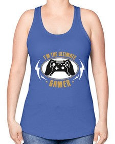 im the ultimate gamer 122# - video games -Racerback Tank