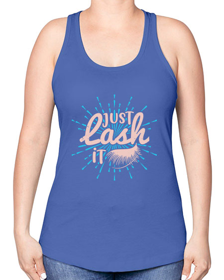 just lash it Style 199# - beauty - fashion -Racerback Tank