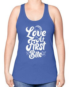 love at first bite 1345# - tacos -Racerback Tank