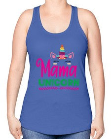 mama unicorn 291# - unicorn -Racerback Tank