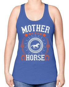 mother of horse Style 27# - horse -Racerback Tank