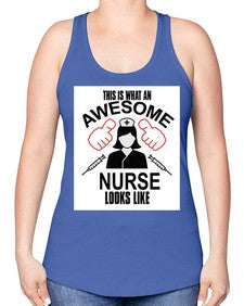 nurse tshirt 1218# - nurse -Racerback Tank