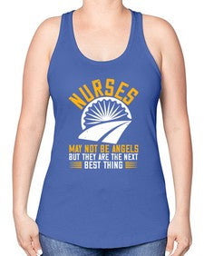 nurses may not be angels Style 1248# - nurse -Racerback Tank