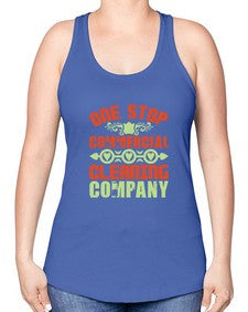 one stop commercial cleaning company Style 333# - cleaner -Racerback Tank