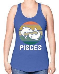 pisces 346# - pisces -Racerback Tank
