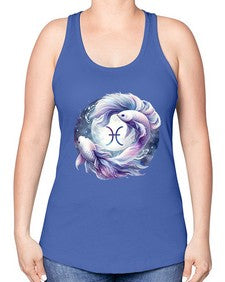 pisces 347# - pisces -Racerback Tank
