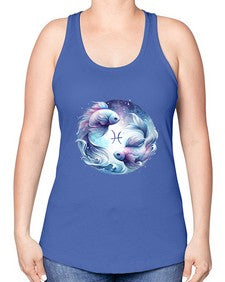 pisces 349# - pisces -Racerback Tank