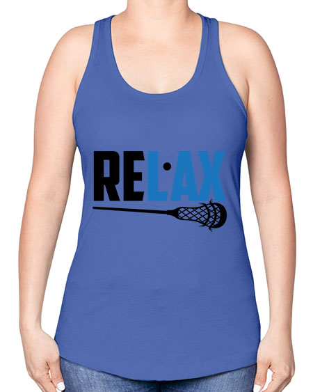 relax 3# - lacrosse -Racerback Tank