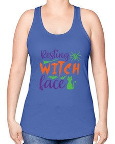resting witch face 26# - witch -Racerback Tank