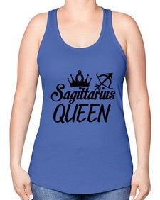 sagittarius queen 412# - sagittarius -Racerback Tank