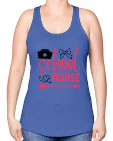 school nurse Style 1376# - nurse -Racerback Tank