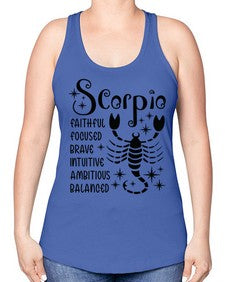 scorpio 431# - scorpio -Racerback Tank