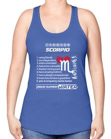 scorpio 456# - scorpio -Racerback Tank