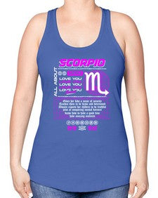scorpio 457# - scorpio -Racerback Tank