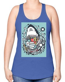 shark school 871# - general school -Racerback Tank