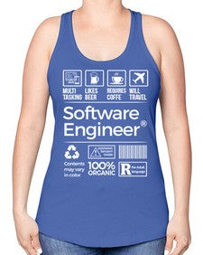 software engineer 1409# - engineer -Racerback Tank