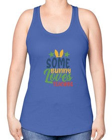 some bunny loves teaching Style 359# - teacher -Racerback Tank