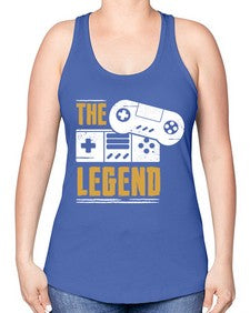 the legend 156# - video games -Racerback Tank
