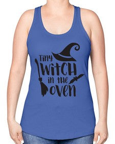tiny witch in the oven 18# - witch -Racerback Tank