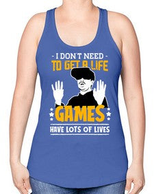 to get a life game 159# - video games -Racerback Tank