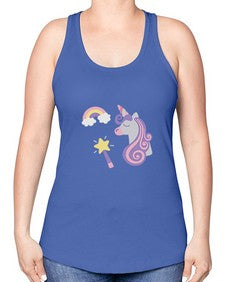 unicorn elements 455# - unicorn -Racerback Tank