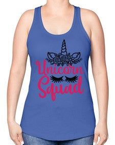 unicorn squad 483# - unicorn -Racerback Tank