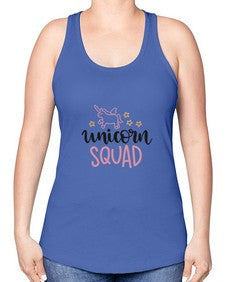 unicorn squad 491# - unicorn -Racerback Tank
