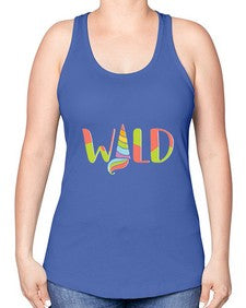 wild 559# - unicorn -Racerback Tank