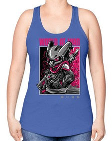 worldatwartshirtdesign 1254# - art pop art -Racerback Tank