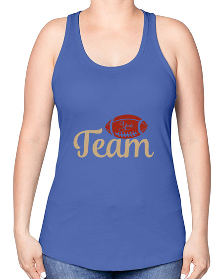 your team 2271# - softball -Racerback Tank
