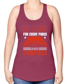 A car for every purse and purpose 2# - car -Racerback Tank
