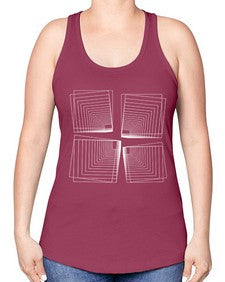 Abstract Shape 203# - art pop art -Racerback Tank