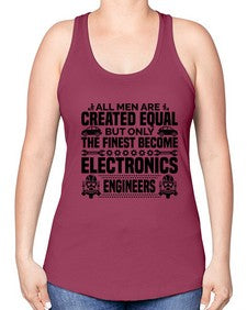 All men are created Style 569# - engineer -Racerback Tank
