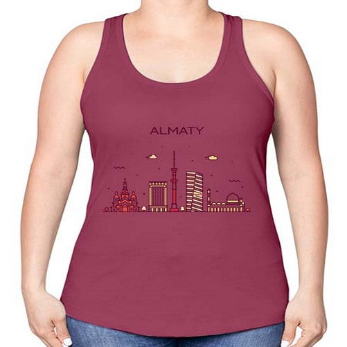 Almaty 308# - cities -Racerback Tank