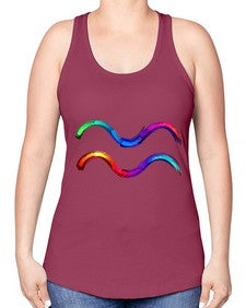 Aquarius 69# - aquarius -Racerback Tank