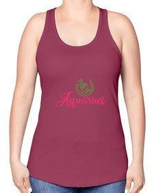 Aquarius 70# - aquarius -Racerback Tank