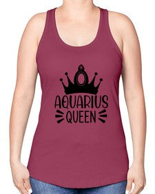 Aquarius queen 73# - aquarius -Racerback Tank