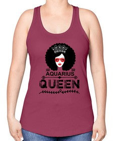Aquarius queen 75# - aquarius -Racerback Tank