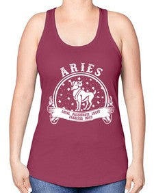 Aries 2# - aries -Racerback Tank