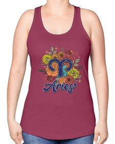 Aries 5# - aries -Racerback Tank