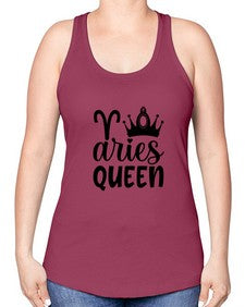 Aries queen 118# - aries -Racerback Tank