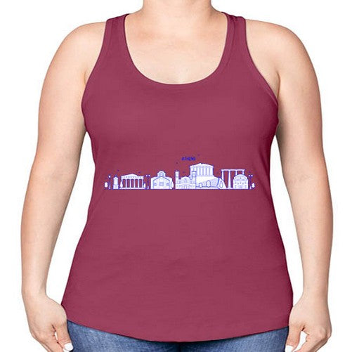 Athens 370# - cities -Racerback Tank